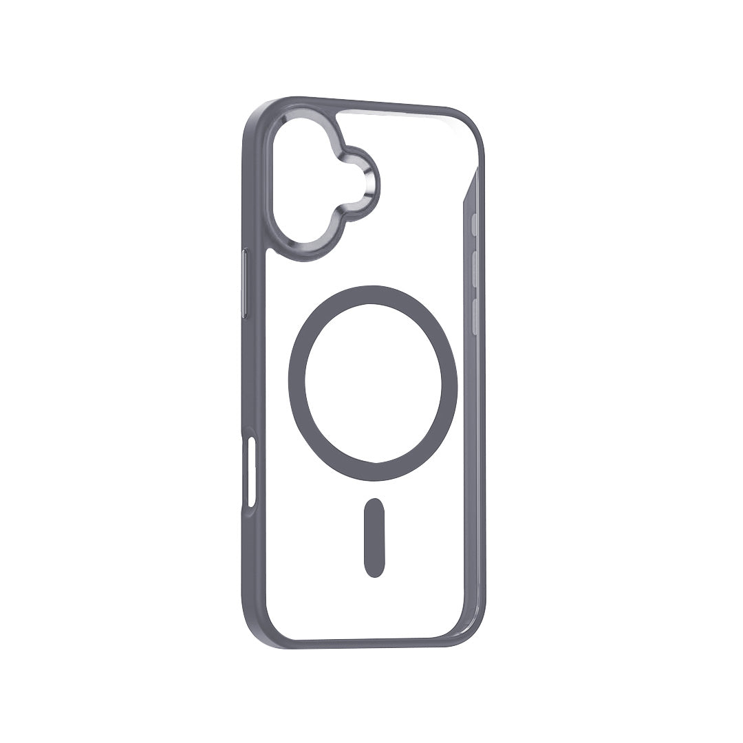 Highly transparent soft frame magnetic mobile phone protective case